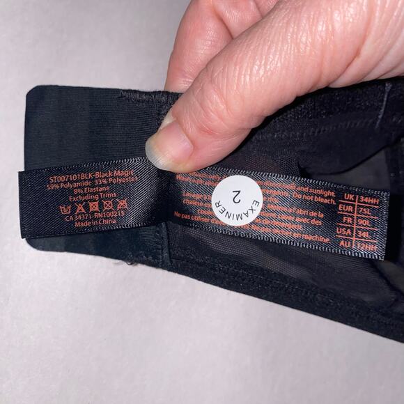 Curvy Kate Scantilly Black Magic Plunge Bra 34L Sheer Mesh NWT - Picture 5 of 5